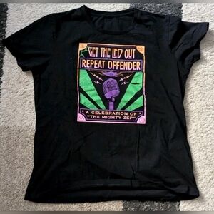 GTLO Tshirt  Get The Led Out, Repeat Offender Top, Medium, Led Zeppelin Top